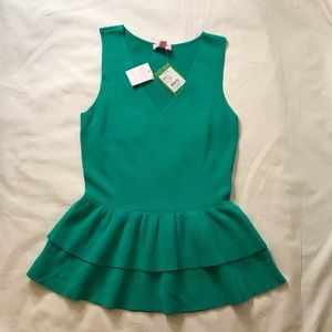 Lilly Pulitzer Cumberland V-Neck Sweater Green S